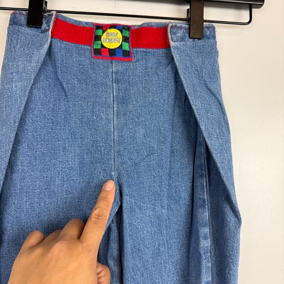 Vintage 90s Pure Energy Pleated Jeans Baggy Blue - Boys 3T 3 - Picture 2 of 9